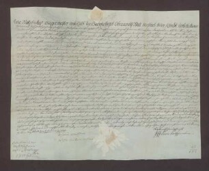 Johannes Burtzler, Amtsreiter zu Mosbach, verschreibt sich gegenüber der kurpfälzische Stiftsschaffnei zu Mosbach wegen 150 Gulden.