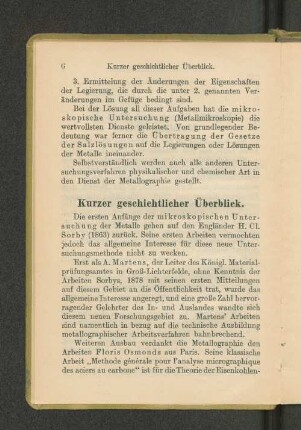 Kurzer geschichtlicher Überblick.