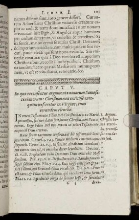 Caput V. In quo recensentur argumenta nouorum Samosatenianorum [...]
