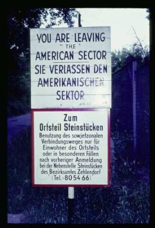 Grenze b. Düppel 5.6.66.
