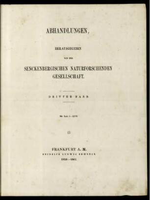 Abhandlungen der Senckenbergischen Naturforschenden Gesellschaft