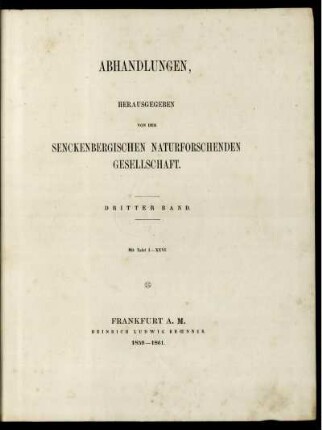 Abhandlungen der Senckenbergischen Naturforschenden Gesellschaft