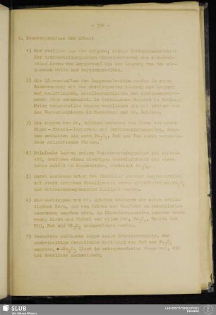 6. Hauptergebnisse der Arbeit
