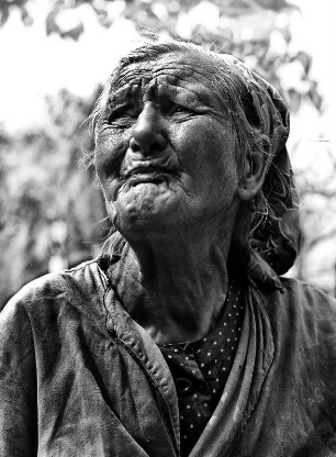 Alte Bäuerin : Portrait einer alten Bäuerin