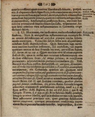Theses Inavgvrales De Testamentis Conivgvm Reciprocis : = Von Testamenten, Welche Ehe-Leute unter einander errichten