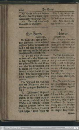 L. Der Garte[n]