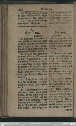 L. Der Garte[n]