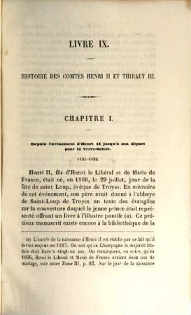 Histoire des ducs et des comtes de Champagne depuis le Ve siècle jusqu'à la fin du XIe. 4 : 1181-1285 ; 1