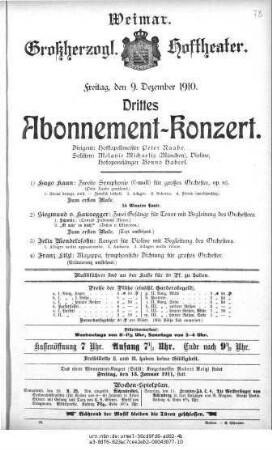Abonnement=Konzert