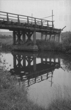 Fährhaus Rothenhusen: abgebrochene Brücke, von unten