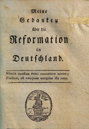 Meine Gedanken über die Reformation in Deutschland