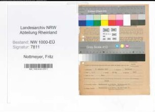 Entnazifizierung Fritz Nottmeyer, geb. 05.10.1889 (Staatsanwalt)