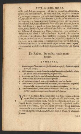 De Rebus, in quibus cadit mandatum.