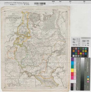 Weltatlas Rußland, euopäischer Teil 1829/30 75 geogr. Meilen = 7,7 cm 48,5 x 37,5 J. C. Hinrichsche Buchhandlung, Leipzig Benkhausen