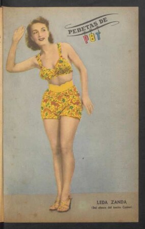 Leda Zanda (del elenco del teatro Casino) - [Fotografía] : Pebetas de PBT