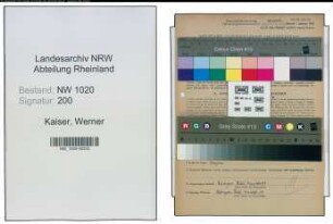 Entnazifizierung Werner Kaiser , geb. 18.10.1910 (Haendler)