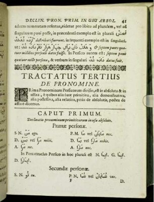 Tractatus Tertius De Pronomine.