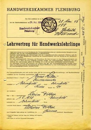 LEHRVERTRAG HILLERS - DIBBERT