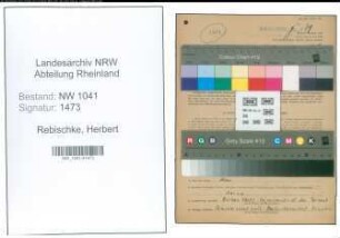Entnazifizierung Herbert Rebischke , geb. 06.08.1903 (Finanzbeamter)