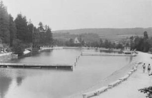 Freibad Brunn : Blick über das Freibad in Brunn