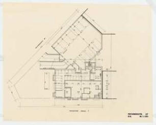 Wohn- und Geschäftshaus Fechnerstraße 27, Berlin-Wilmersdorf: Grundriss Kellergeschoss 1:100