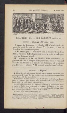 Chapitre VI. - Les guerres d'Italie