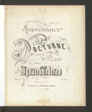 Souvenance : 4me nocturne ; pour le piano : op. 81