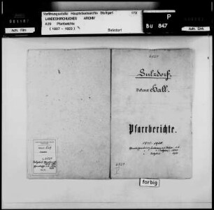 Sulzdorf-Anhausen: Pfarrberichte und Pfarrbeschreibungen