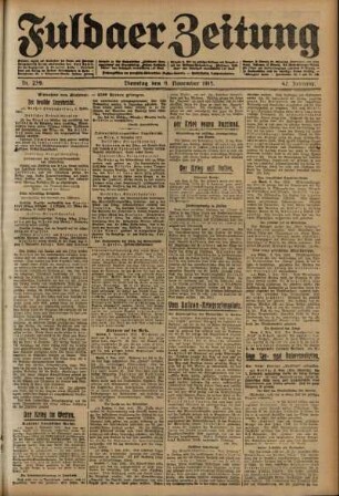 Ausgabe vom Dienstag, den 09. November 1915.