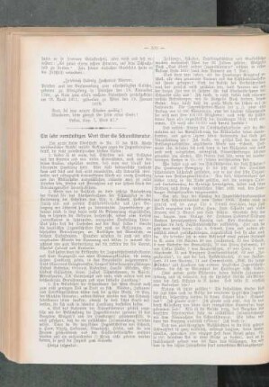 ¬Ein¬ sehr vernünftiges Wort über die Schundliteratur