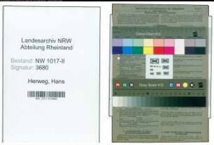 Entnazifizierung Hans Herweg , geb. 28.02.1905 (Schmied)