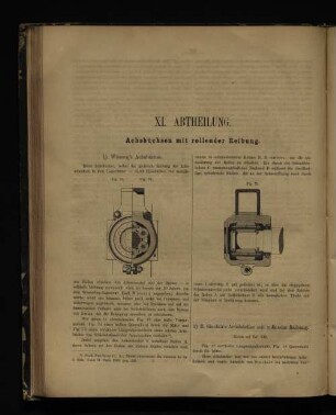XI. Abtheilung. Achsbüchen mit rollender Reibung.