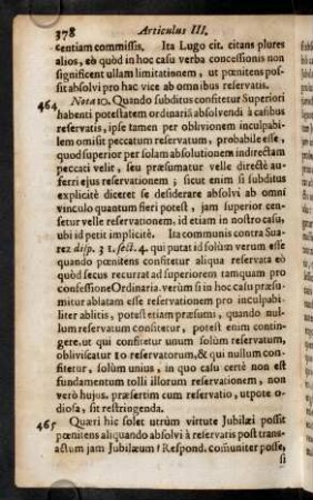 378-381, Nota 10. Quando subditus confitetur Superiori ...