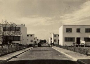 Eröffnung der Dammerstocksiedlung. Durchgangsstraße