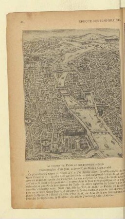 Le centre de Paris au dix-huitième siècle. Photographie d'un plan conservé au Musée Carnavalet