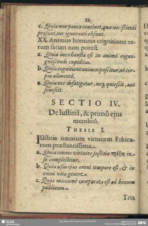 Sectio IV. De Iustitia, & primo ejus membro