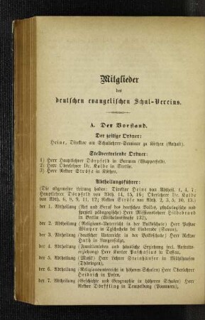 Mitglieder des deutschen evangelischen Schul-Vereins