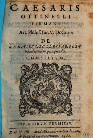 De reditibus Ecclesiae post translationem percipiendis consilium