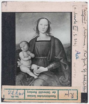 Pietro Perugino: Madonna mit Kind. New York, Sammlung Rockefeller