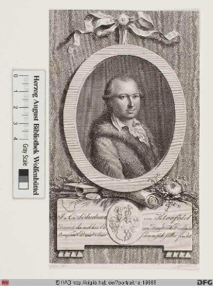 Bildnis Johann Christian Schubart (1784 Edler von Kleefeld)