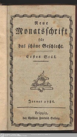 Erstes Stük. Jenner 1786