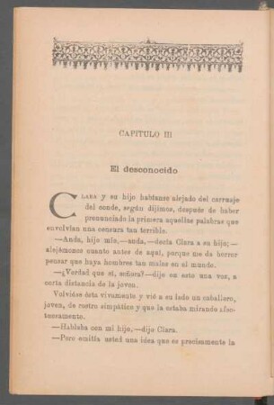 Capítulo III - El desconocido