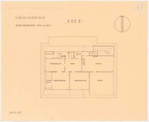Umbau eines Landhauses Monatskonkurrenz Februar 1933: Grundriss Dachgeschoss 1:100