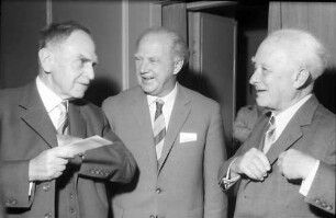 9. Tagung 1959 Physiker: Otto Hahn, Werner Heisenberg, Max Born
