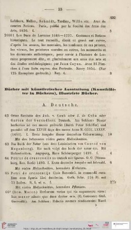 Bücher mit künstlerischer Ausstattung (Kunstblätter in Büchern), illustrirte Bücher (Nr. 62 - 54)