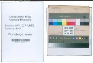 Entnazifizierung Walter Wonneberger , geb. 00.00.0000 ()