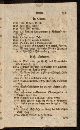 133-135, In Quarto. - Rohe Schriften