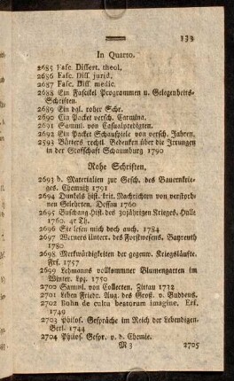 133-135, In Quarto. - Rohe Schriften
