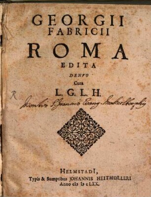 Georgii Fabricii Roma