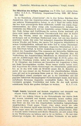 360-361 [Rezension] Vergilius Maro, Publius, Aeneis